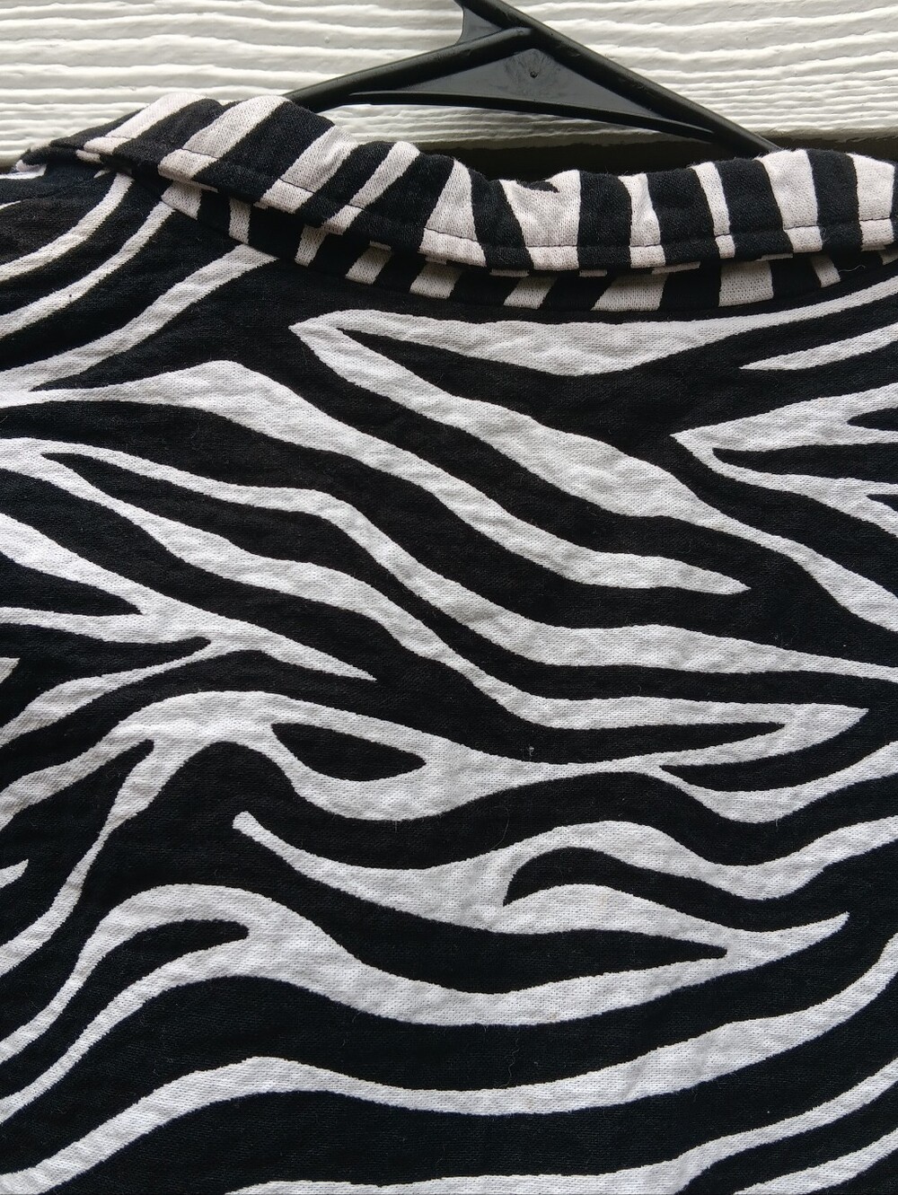 NABI Women's Black & White Zebra Print Cotton Jacket M - Picture 9 of 9